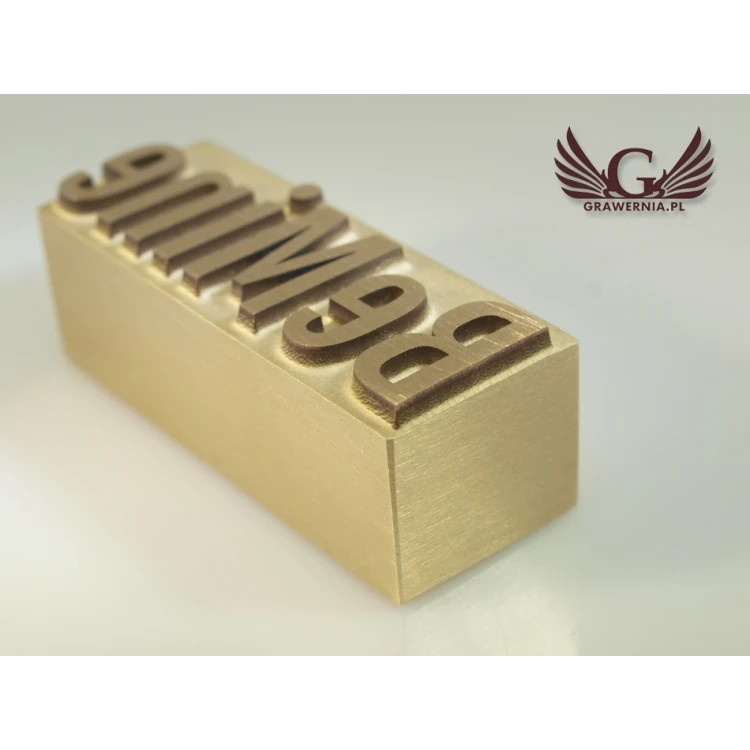 HOTSTAMP - Matrize / Siegel zum Prägen von Logos im Heiß- und Kaltverfahren - Matrizengröße: 42x15,6mm