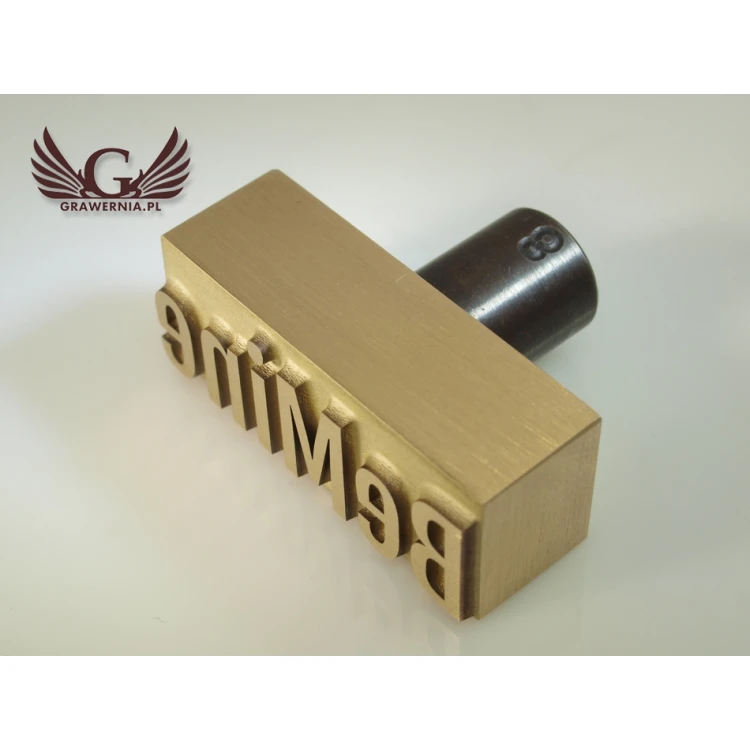 HOTSTAMP - Matrize / Siegel zum Prägen von Logos im Heiß- und Kaltverfahren - Matrizengröße: 42x15,6mm