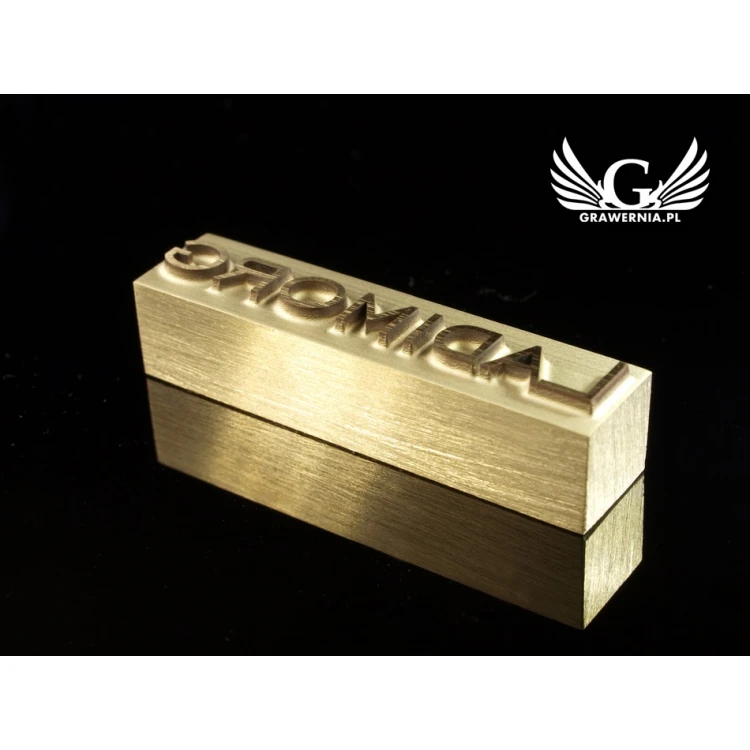 HOTSTAMP - Matrize / Siegel zum Prägen von Logos im Heiß- und Kaltverfahren - Matrizengröße: 52x12mm