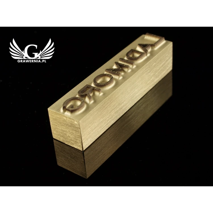 HOTSTAMP - Matrize / Siegel zum Prägen von Logos im Heiß- und Kaltverfahren - Matrizengröße: 52x12mm