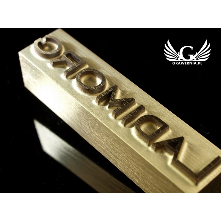HOTSTAMP - Matrize / Siegel zum Prägen von Logos im Heiß- und Kaltverfahren - Matrizengröße: 52x12mm