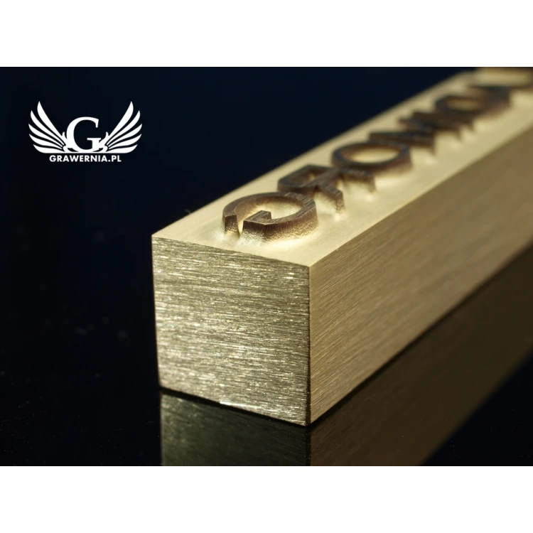 HOTSTAMP - Matrize / Siegel zum Prägen von Logos im Heiß- und Kaltverfahren - Matrizengröße: 52x12mm