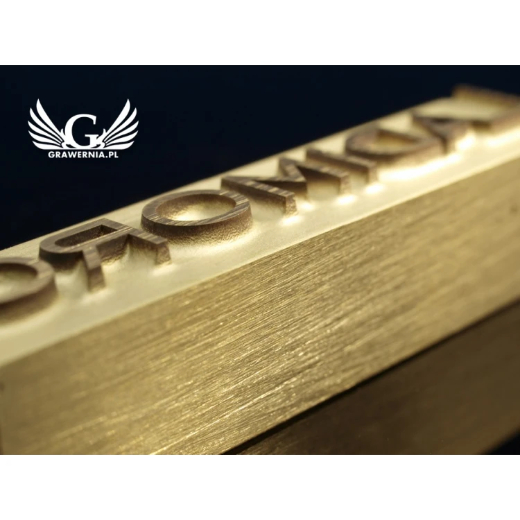 HOTSTAMP - Matrize / Siegel zum Prägen von Logos im Heiß- und Kaltverfahren - Matrizengröße: 52x12mm