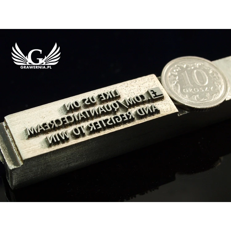 HOTSTAMP - Matrize / Stahlsiegel zum Heißprägen eines Logos
