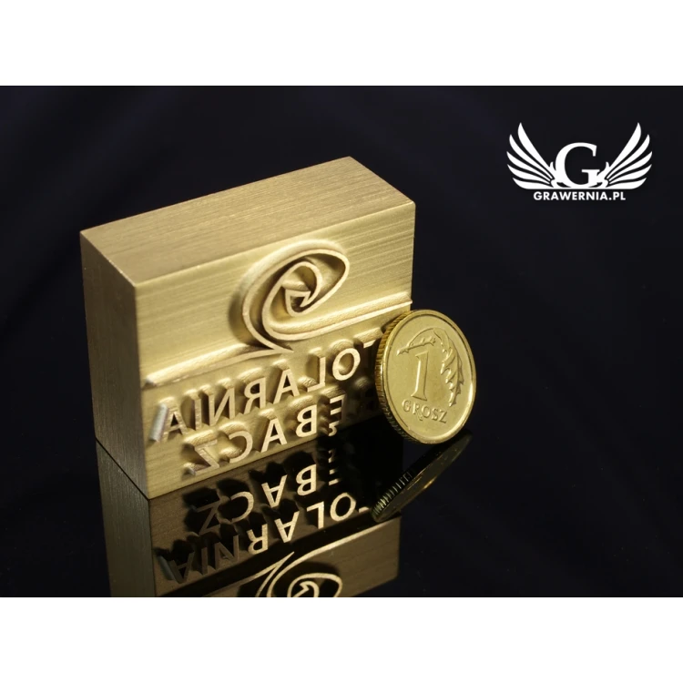 HOTSTAMP - Matrize / Siegel zum Prägen von Logos im Heiß- und Kaltverfahren - Matrizengröße: 34x27mm
