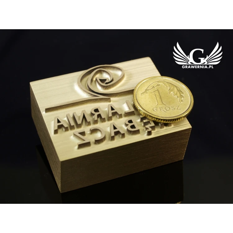 HOTSTAMP - Matrize / Siegel zum Prägen von Logos im Heiß- und Kaltverfahren - Matrizengröße: 34x27mm