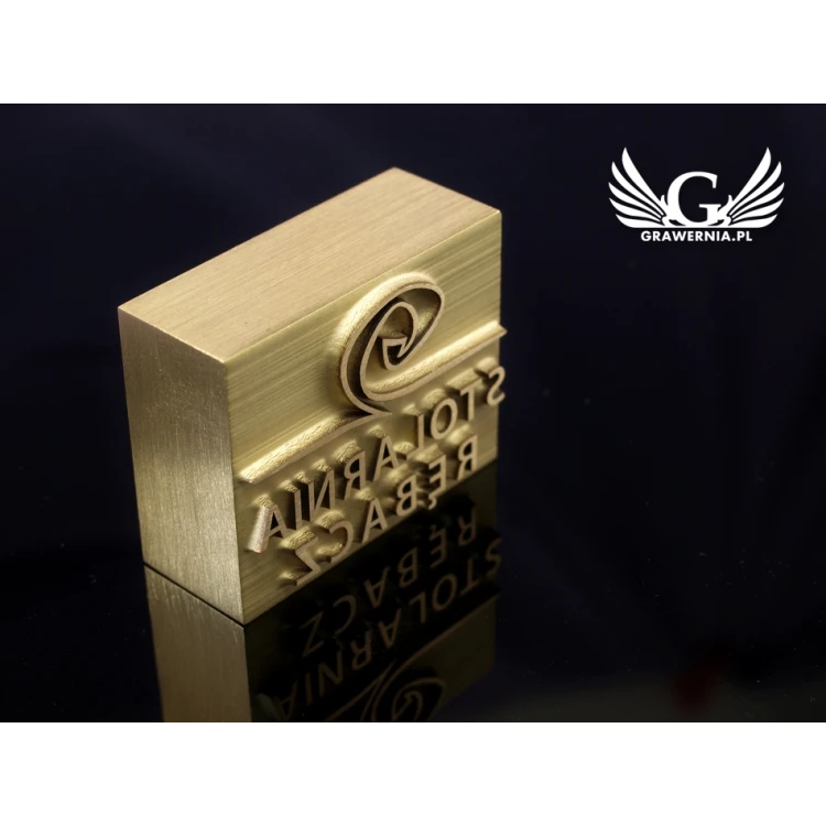 HOTSTAMP - Matrize / Siegel zum Prägen von Logos im Heiß- und Kaltverfahren - Matrizengröße: 34x27mm