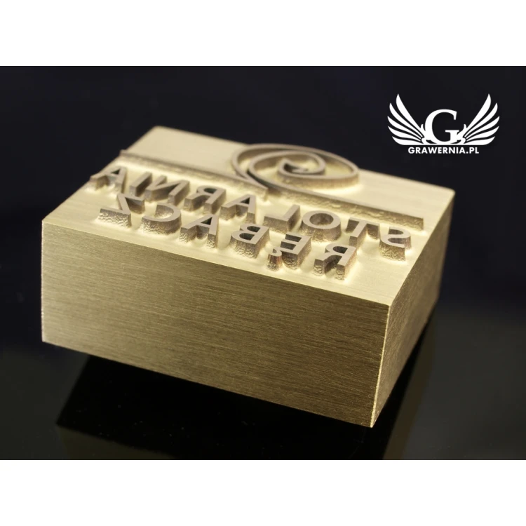 HOTSTAMP - Matrize / Siegel zum Prägen von Logos im Heiß- und Kaltverfahren - Matrizengröße: 34x27mm
