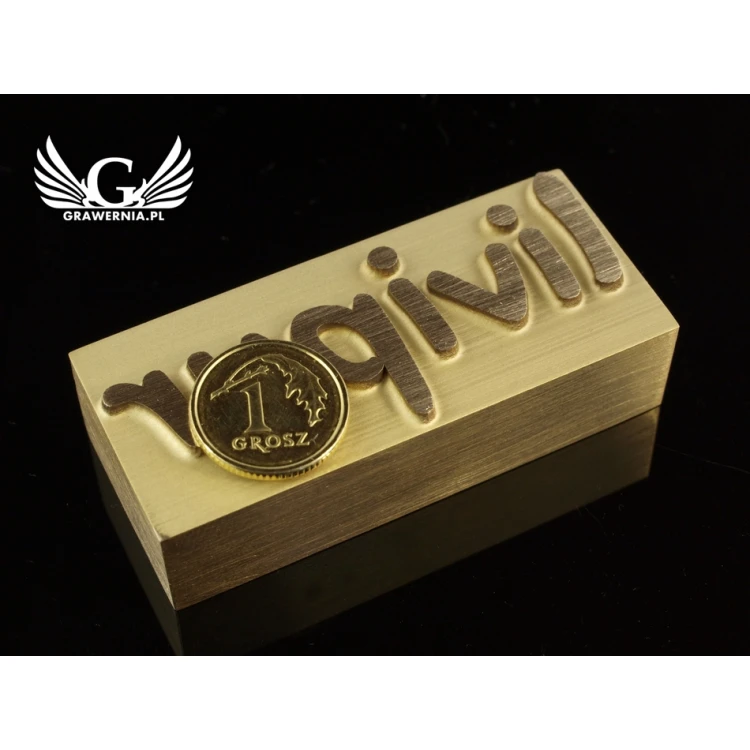 HOTSTAMP - Matrize / Siegel zum Prägen von Logos im Heiß- und Kaltverfahren - Matrizengröße: 57x25mm