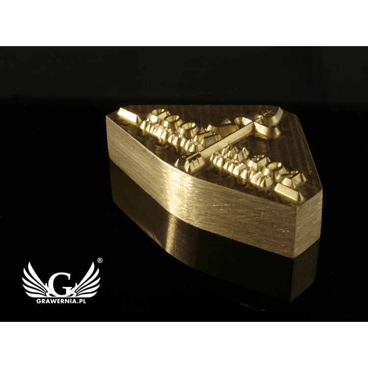 HOTSTAMP - Matrize / Siegel für das Prägen von Logos im Heiß- und Kaltverfahren - Matrizengröße: 56x35mm - CNC