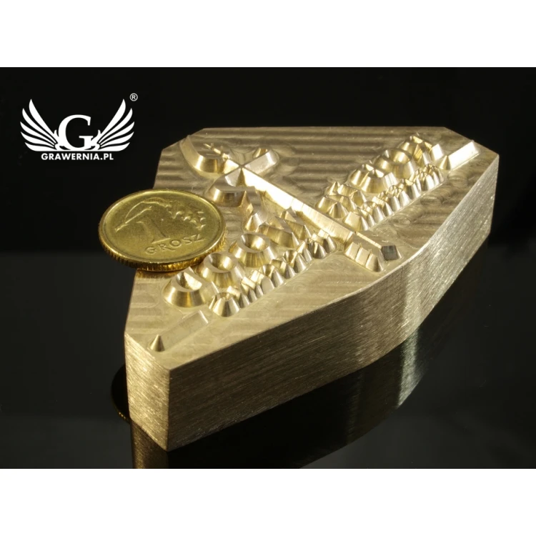 HOTSTAMP - Matrize / Siegel für das Prägen von Logos im Heiß- und Kaltverfahren - Matrizengröße: 56x35mm - CNC