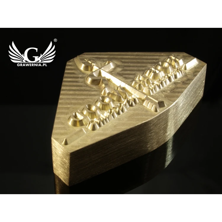 HOTSTAMP - Matrize / Siegel für das Prägen von Logos im Heiß- und Kaltverfahren - Matrizengröße: 56x35mm - CNC
