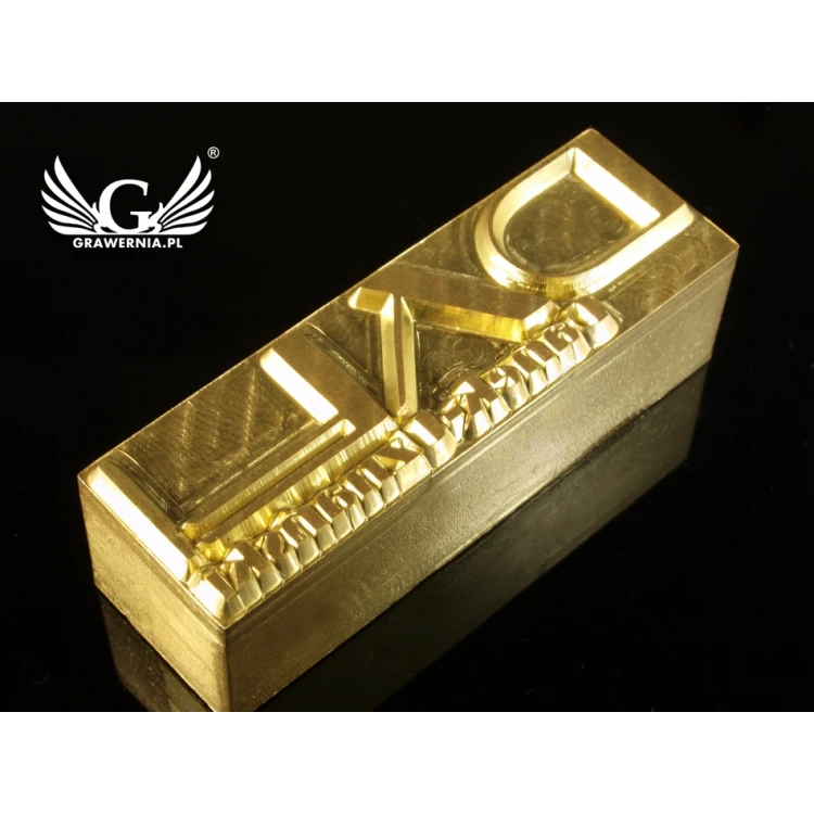 HOTSTAMP - Matrize/Siegel für das Prägen von Logos im Heiß- und Kaltverfahren - Matrizengröße: 47x15mm - CNC