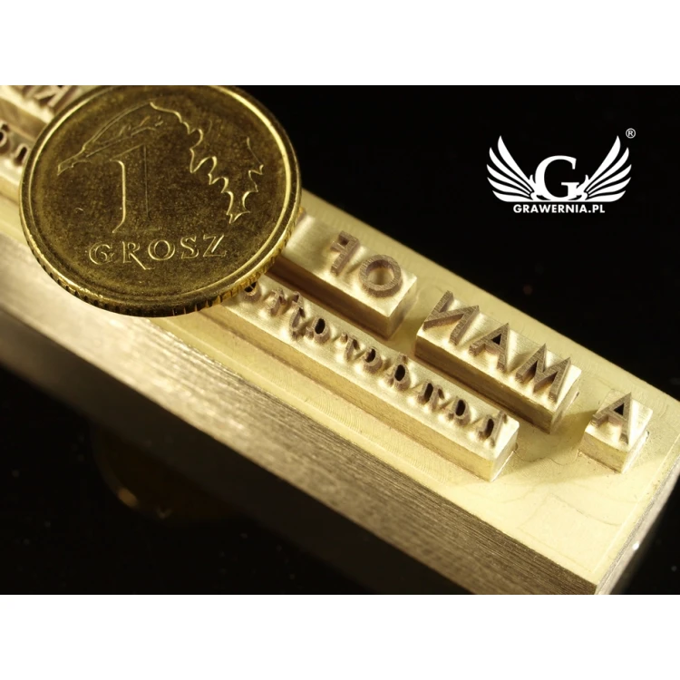 HOTSTAMP - Matrize/Siegel zum Prägen von Logos im Heiß- und Kaltverfahren - Matrizengröße: 50x12mm - CNC und LASER