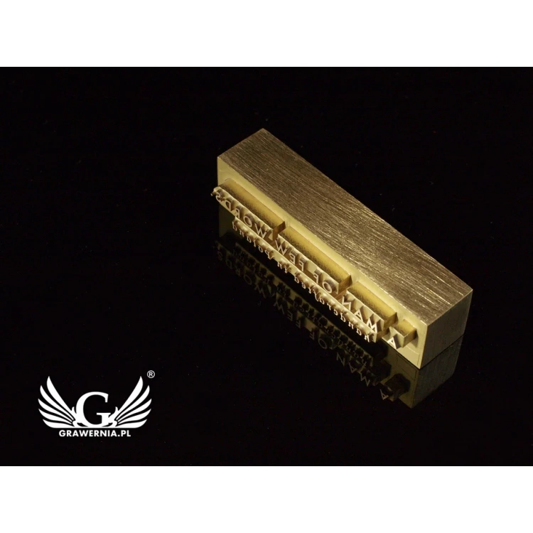 HOTSTAMP - Matrize/Siegel zum Prägen von Logos im Heiß- und Kaltverfahren - Matrizengröße: 50x12mm - CNC und LASER