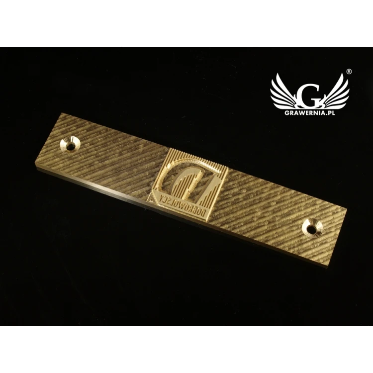 HOT STAMPING - Matrize/Siegel für das Prägen von Logos im Heiß- und Kaltverfahren - Matrizengröße: 149x31mm - CNC