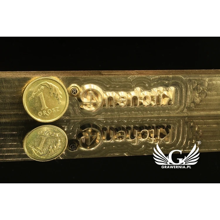 HOTSTAMP - Matrize / Siegel zum Prägen von Logos im Heiß- und Kaltverfahren - Matrizengröße: 120x15mm - CNC und LASER