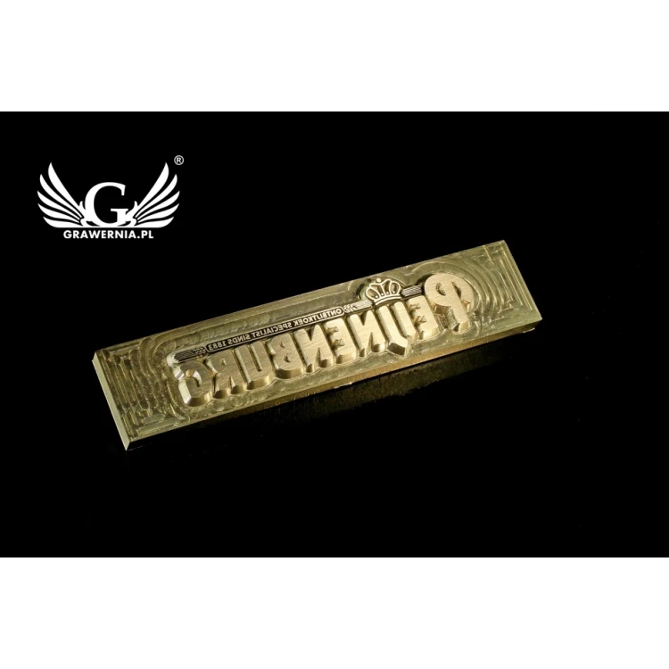 HOTSTAMP - Matrize / Siegel zum Prägen von Logos im Heiß- und Kaltverfahren - Matrizengröße: 113x24mm - CNC und LASER