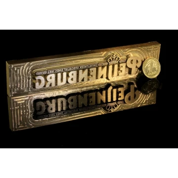 HOTSTAMP - Matrize / Siegel zum Prägen von Logos im Heiß- und Kaltverfahren - Matrizengröße: 113x24mm - CNC und LASER