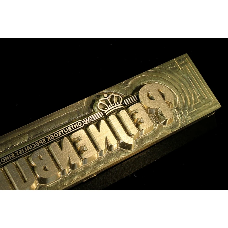 HOTSTAMP - Matrize / Siegel zum Prägen von Logos im Heiß- und Kaltverfahren - Matrizengröße: 113x24mm - CNC und LASER