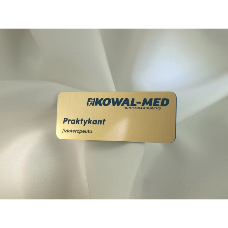 Ausweis für Mitarbeiter - Gold mit blauer Gravur - ID015
