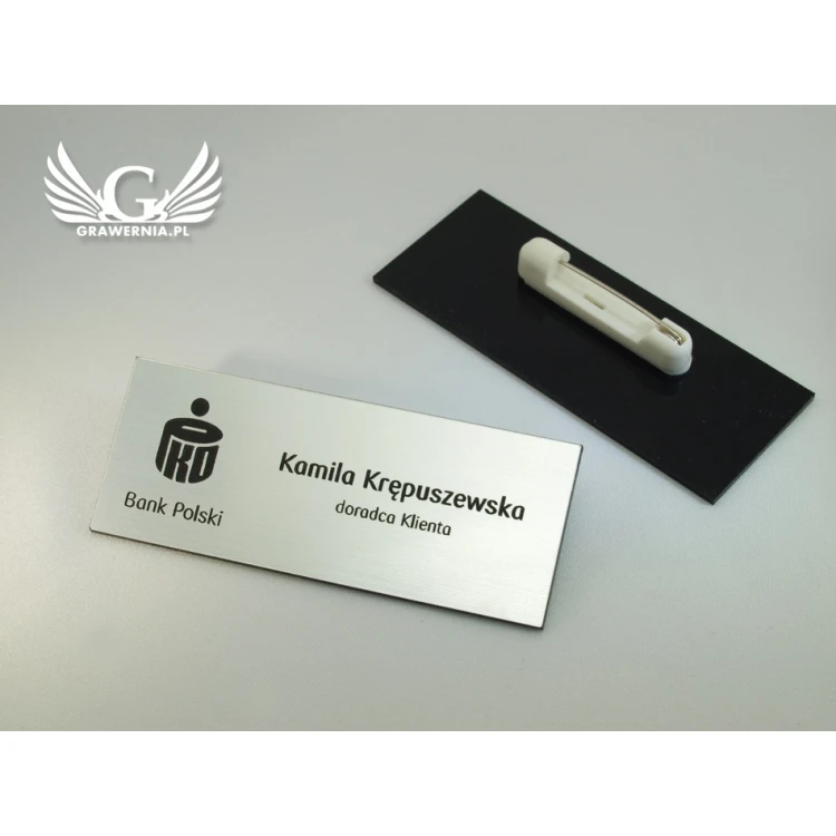Ausweis für Mitarbeiter - Silber - ID005