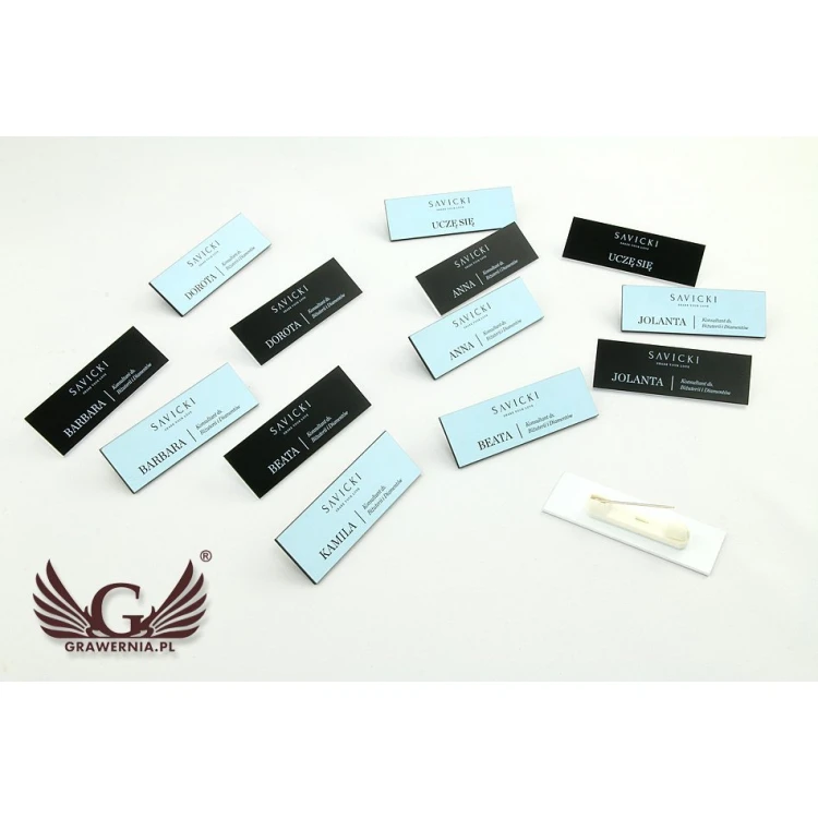 Ausweis für Mitarbeiter - 60x20mm - ID032 - farbiger UV-Druck