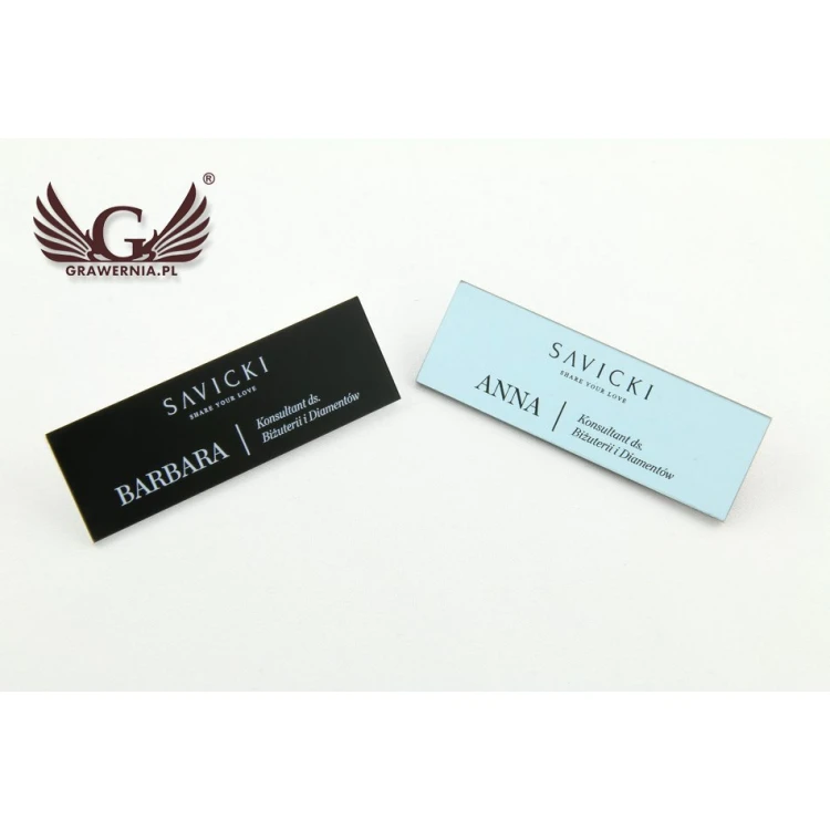Ausweis für Mitarbeiter - 60x20mm - ID032 - farbiger UV-Druck