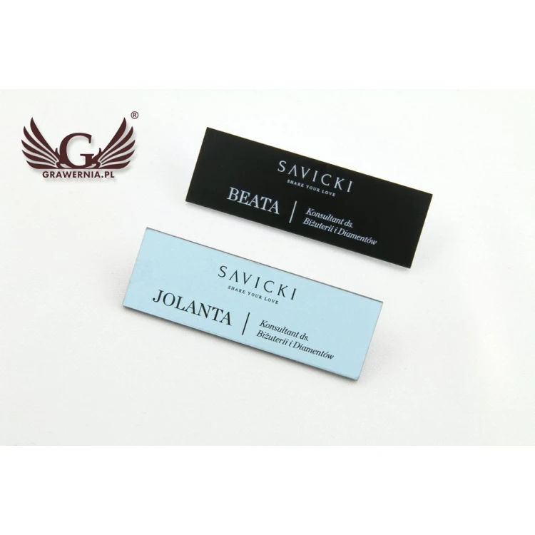 Ausweis für Mitarbeiter - 60x20mm - ID032 - farbiger UV-Druck