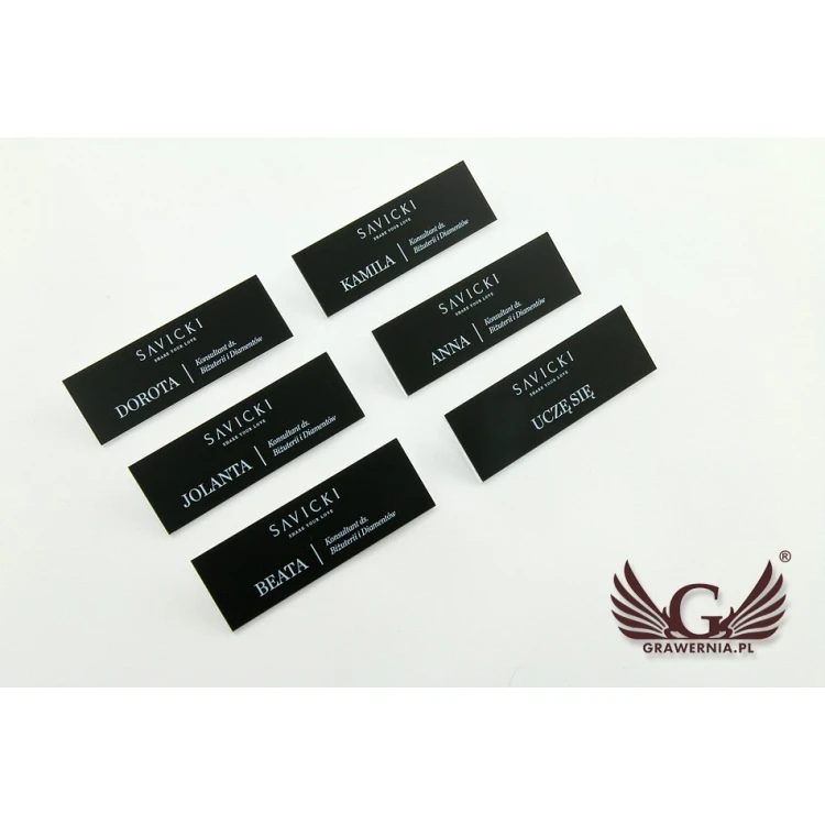 Ausweis für Mitarbeiter - 60x20mm - ID032 - farbiger UV-Druck
