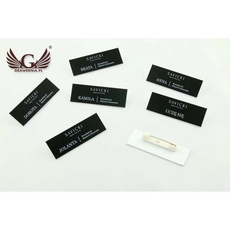 Ausweis für Mitarbeiter - 60x20mm - ID032 - farbiger UV-Druck