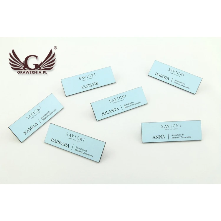 Ausweis für Mitarbeiter - 60x20mm - ID032 - farbiger UV-Druck