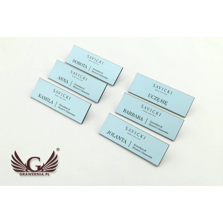 Ausweis für Mitarbeiter - 60x20mm - ID032 - farbiger UV-Druck