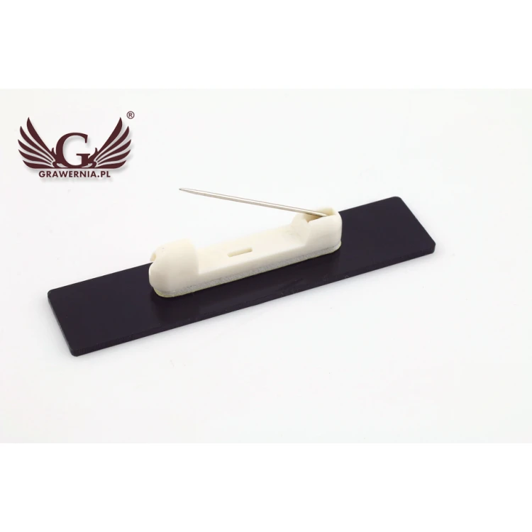 Ausweis - schlank weiß mit Gravur - 70x15mm - ID048