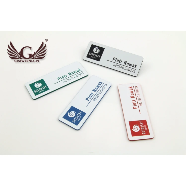 Ausweis - mittelgroß weiß mit Gravur - ID049