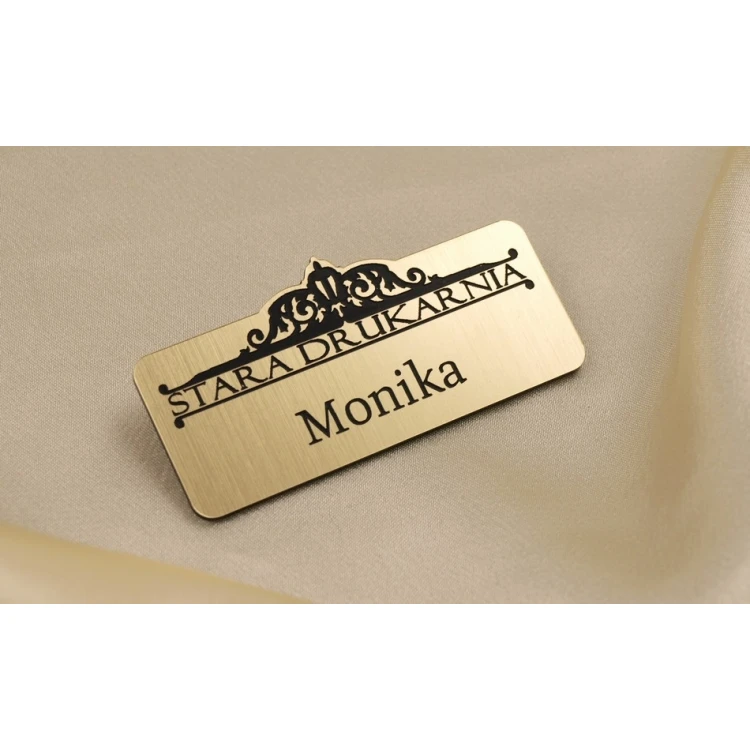 Ausweis für Mitarbeiter Gold 75x30mm - ID006