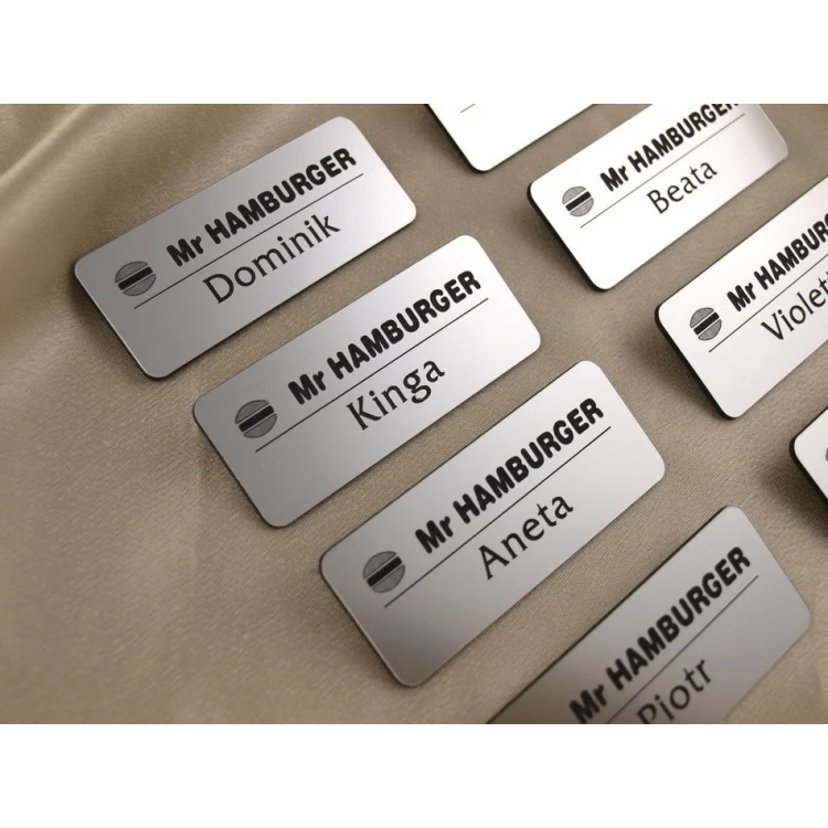 Ausweis für Mitarbeiter - Silber - ID005
