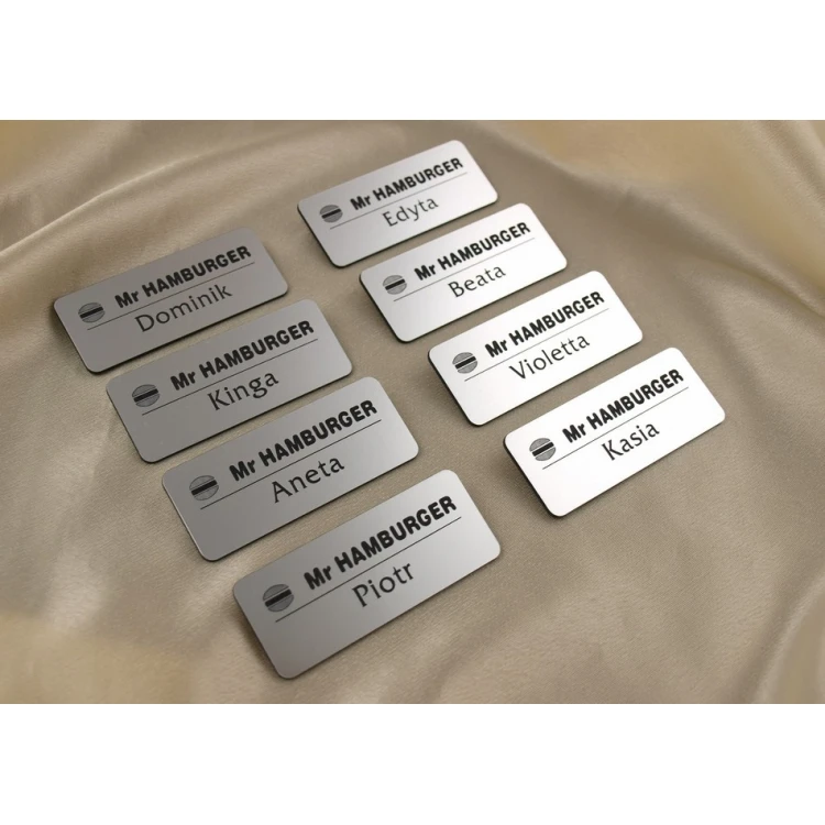 Ausweis für Mitarbeiter - Silber - ID005