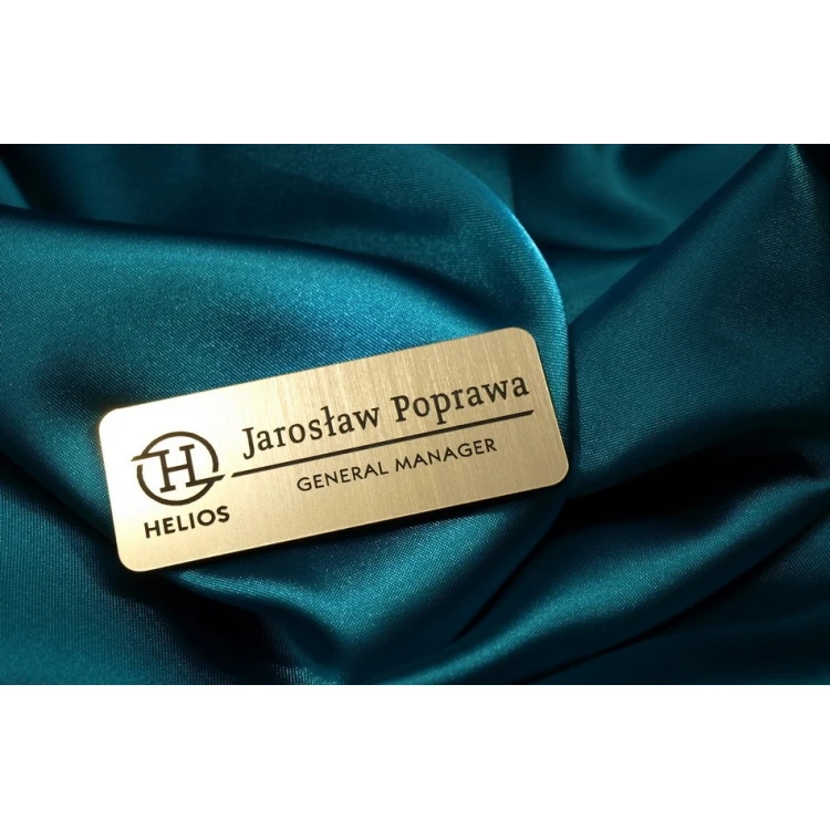 Ausweis für Mitarbeiter Gold 75x30mm - ID006