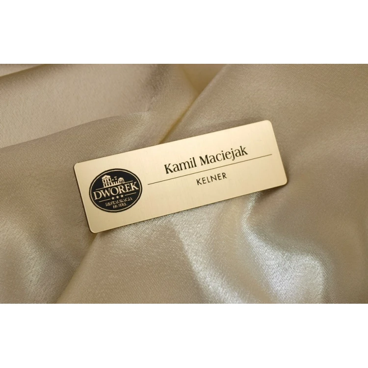 Ausweis für Mitarbeiter Gold 75x30mm - ID006