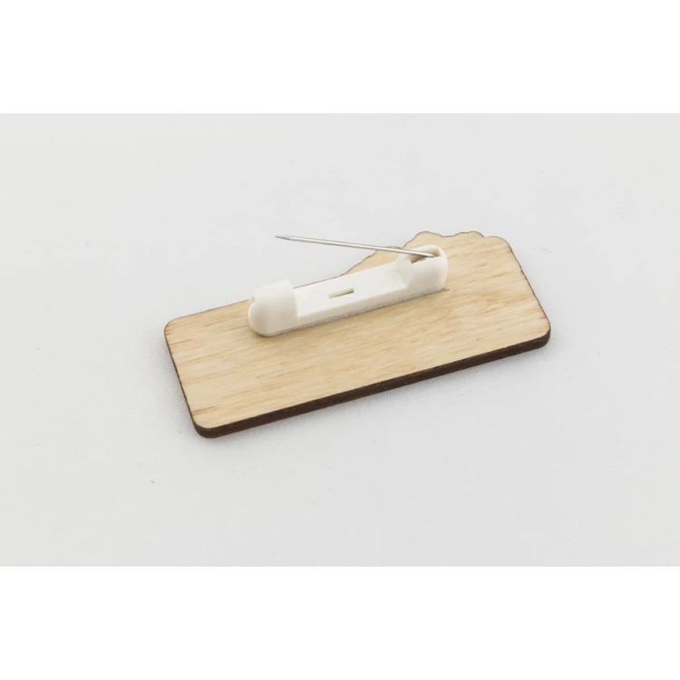Ausweis für Mitarbeiter - 65x30mm - ID047 - Holz