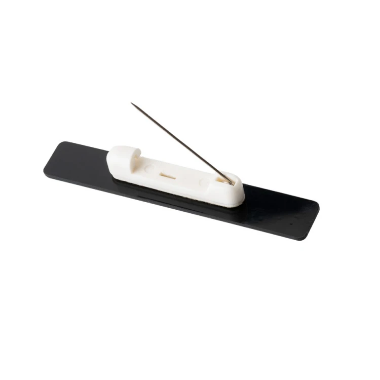 Namensschild für Mitarbeiter Silber 72x12mm - MINI 2 - ID010