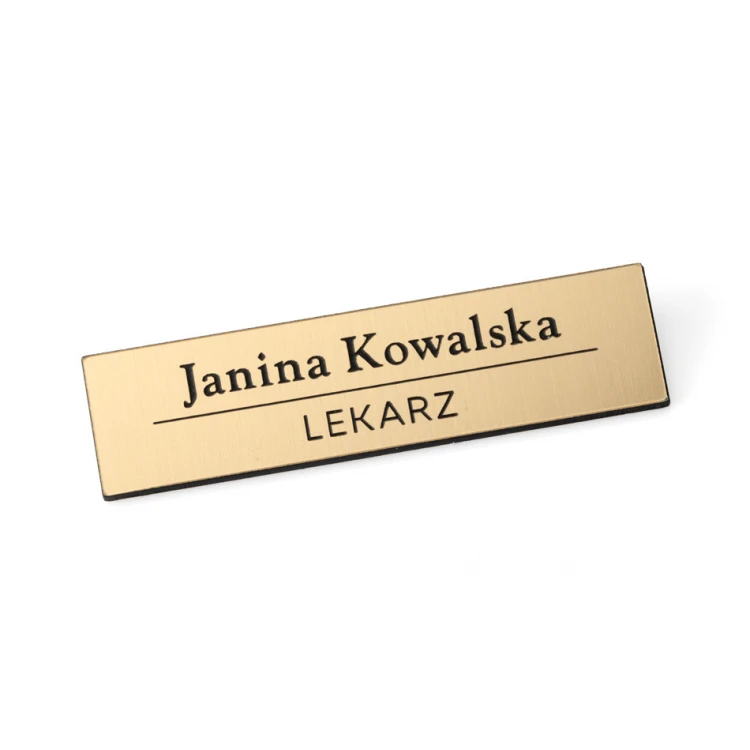 Ausweis für Mitarbeiter Gold 65x17mm - MINI 1 - ID009
