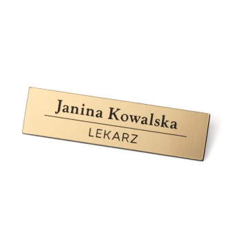 Ausweis für Mitarbeiter Gold 65x17mm - MINI 1 - ID009