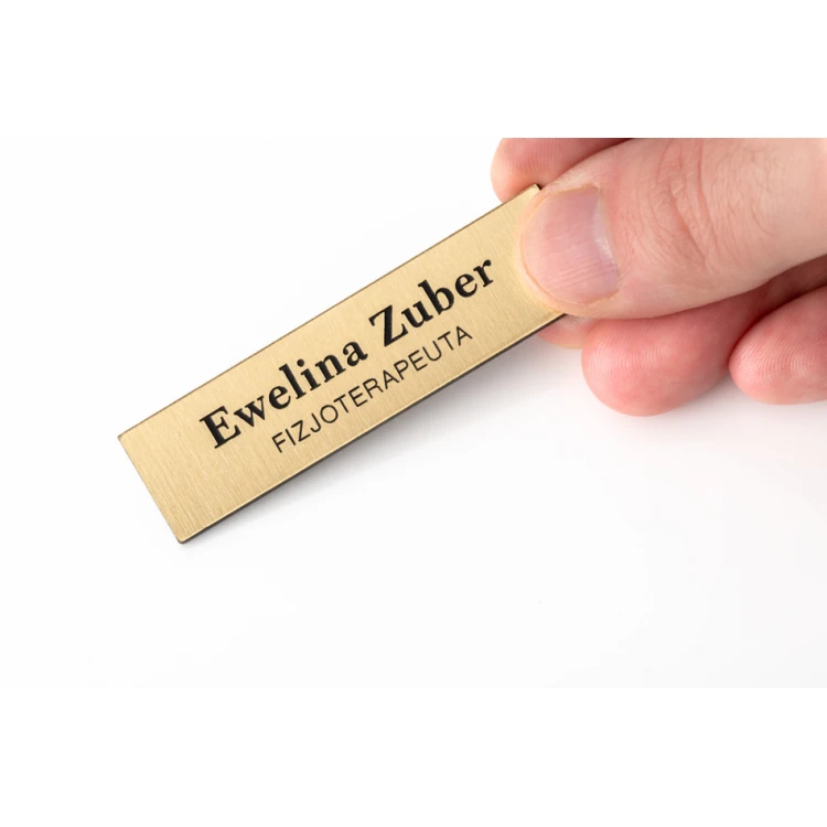 Ausweis für Mitarbeiter Gold 65x17mm - MINI 1 - ID009