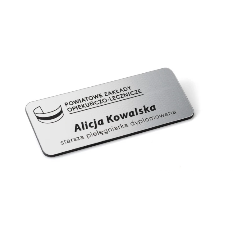 Ausweis für Mitarbeiter - Silber - ID005