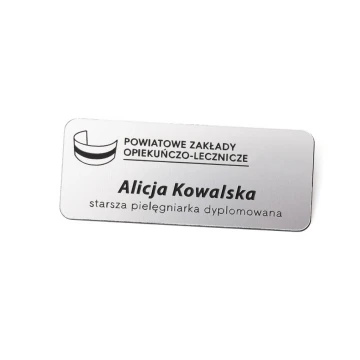 Ausweis für Mitarbeiter - Silber - ID005