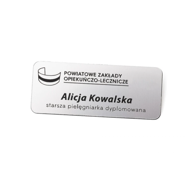 Ausweis für Mitarbeiter - Silber - ID005