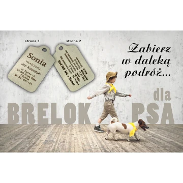 Hundemarke - PASSPORT MINI P1 - beidseitig graviertes Metall