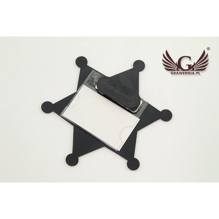 Sheriffstern Ausweis - Größe 80x90mm - ID059